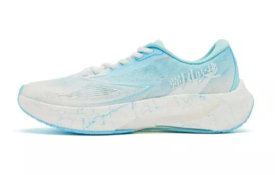 Кроссовки мужские Flying Shadow 4.0 с низким верхом White Cirrus Blue Qiaodan