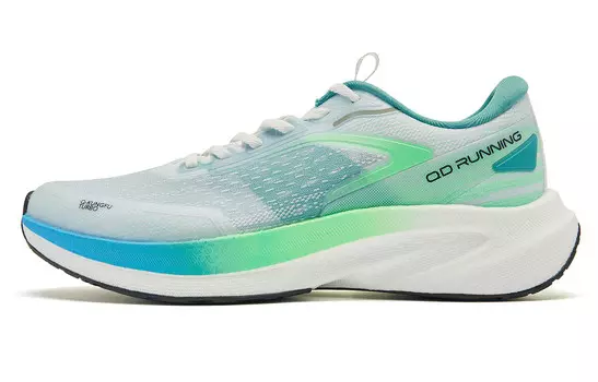 Кроссовки мужские Flying Shadow 4 LITE с низким верхом White Aurora Green Qiaodan