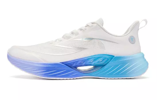 Кроссовки мужские Flying Shadow Team2.0 с низким верхом белого, фиолетово-синего цвета Qiaodan