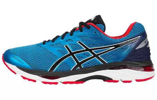 Кроссовки мужские Gel-Cumulus 18 с низким верхом, синие/красные Asics