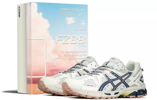 Кроссовки мужские Gel-Kahana 8 с низким верхом, белые/синие Asics