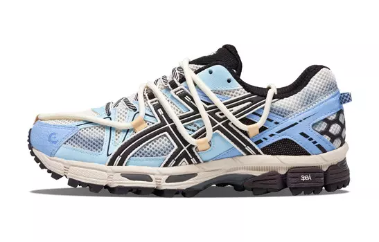 Кроссовки мужские Gel-Kahana 8 с низким верхом, синие/желтые Asics
