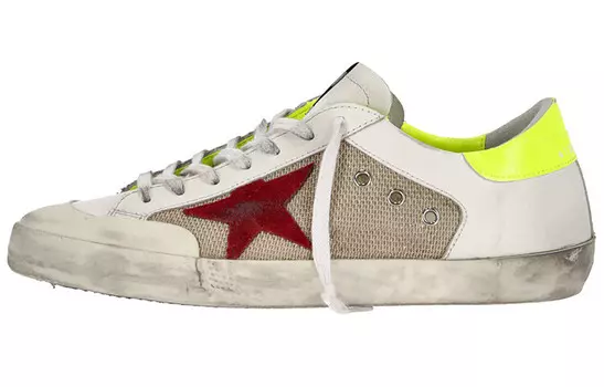 Кроссовки мужские Golden Goose Super-Star, белый / красный