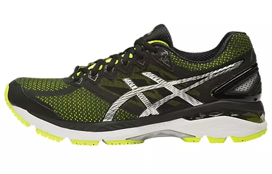 Кроссовки мужские GT-2000 4 с низким верхом, черные/зеленые Asics