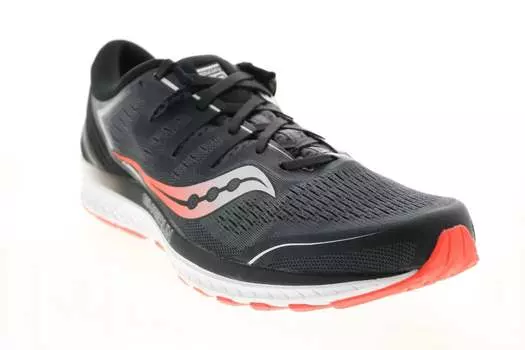 Кроссовки мужские Guide Iso 2 в черном/сером цвете SAUCONY