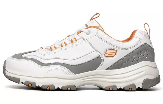 Кроссовки мужские I-Conik Chunky с низким верхом, белые/оранжевые/серые Skechers