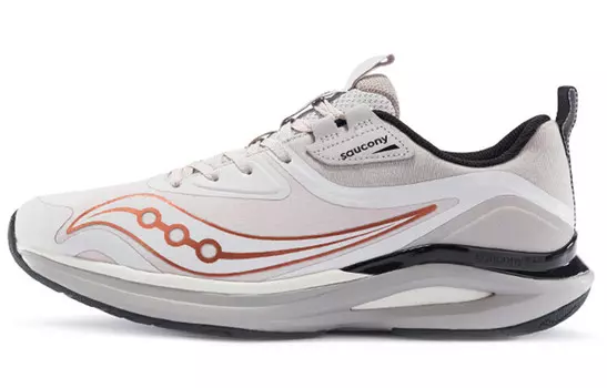 Кроссовки мужские Jaeger Junior с низким верхом бежево-оранжевого цвета Saucony