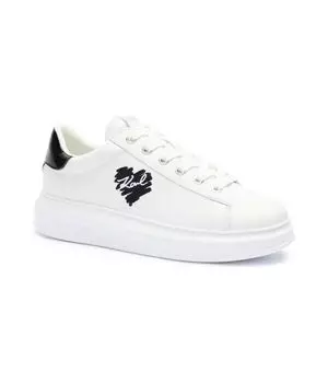 Кроссовки мужские Karl Lagerfeld кожаные с сердцем, белый
