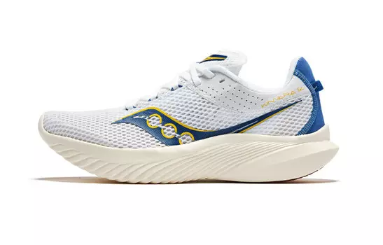Кроссовки мужские Kinvara 14 с низким верхом, белые/синие Saucony