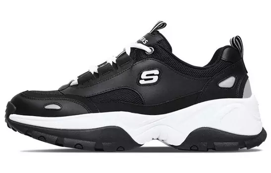 Кроссовки мужские Kozmiks Chunky с низким верхом, черные/белые Skechers