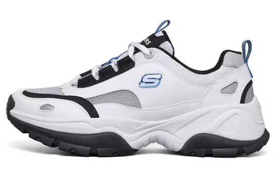 Кроссовки мужские Kozmiks Chunky с низким верхом, черные/белые Skechers
