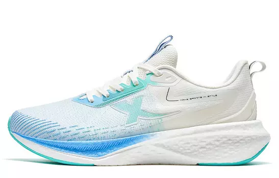 Кроссовки мужские Kunpeng с низким верхом, белые/синие/зеленые Xtep