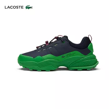 Кроссовки мужские Lacoste из крокодиловой кожи, темно-синий / зеленый