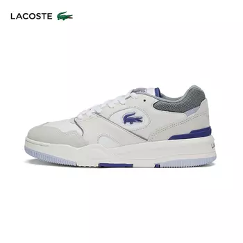 Кроссовки мужские Lacoste повседневные, белый / голубой