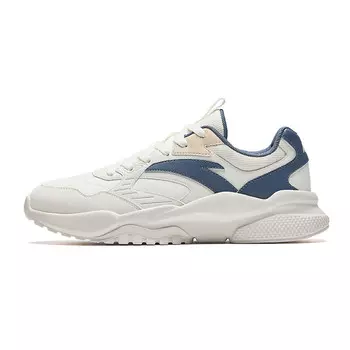 Кроссовки мужские Life Collection Lifestyle Shoes Men Low-Top Ivory White / Champagne / Chessboard Grey Anta