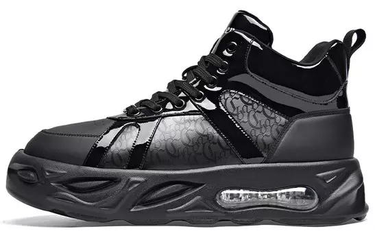 Кроссовки мужские Lifestyle Shoes Men High-Top Cabbeen, черный