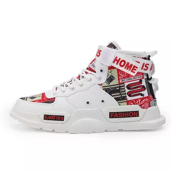 Кроссовки мужские Lifestyle Shoes Men High-Top Aijp, черный/белый