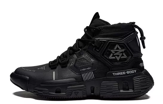 Кроссовки мужские Lifestyle Shoes Men High-Top Obsidian Black 361°