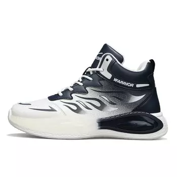 Кроссовки мужские Lifestyle Shoes Men High-Top Warrior, белый/темно-синий