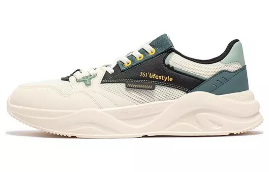 Кроссовки мужские Lifestyle Shoes Men Low-Top 361°, белый/зеленый
