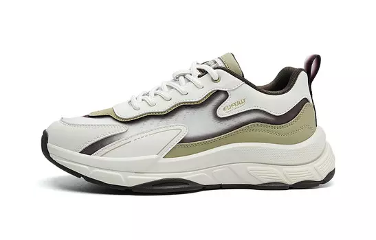 Кроссовки мужские Lifestyle Shoes Men Low-Top Hla, белый/коричневый