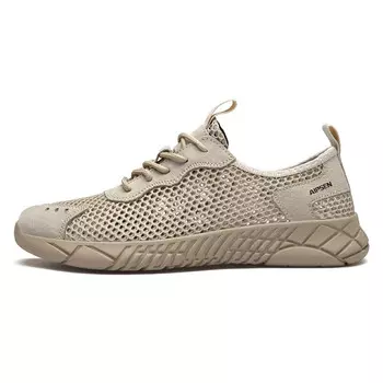 Кроссовки мужские Lifestyle Shoes Men Low-Top Beige Aipsen