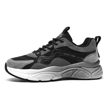 Кроссовки мужские Lifestyle Shoes Men Low-Top Aokang, цвет Black Gray [Standard Sports Shoe Size]