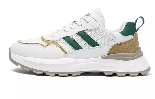 Кроссовки мужские Lifestyle Shoes Men Low-Top Mulinsen, бежевый/зеленый