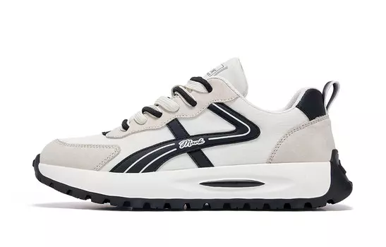 Кроссовки мужские Lifestyle Shoes Men Low-Top Fairwhale, бежевый/черный