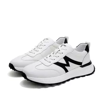 Кроссовки мужские Lifestyle Shoes Men Low-Top Mulinsen, бежевый/черный