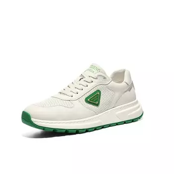Кроссовки мужские Lifestyle Shoes Men Low-Top Mo Xu, белый/зеленый