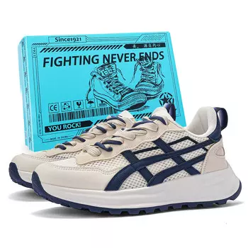 Кроссовки мужские Lifestyle Shoes Men Low-Top Double Star 88, белый/синий