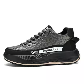 Кроссовки мужские Lifestyle Shoes Men Low-Top Gonglangshijia, черный