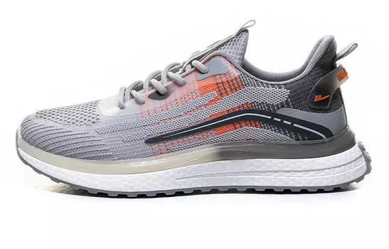 Кроссовки мужские Lifestyle Shoes Men Low-Top Gray Red Warrior