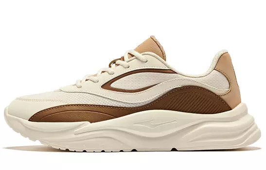 Кроссовки мужские Lifestyle Shoes Men Low-Top Custard Grey Elk Brown Erke