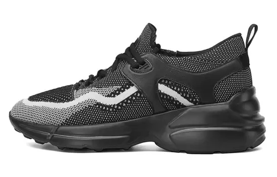 Кроссовки мужские Lifestyle Shoes Men Low-Top Black Gray He Jinchang