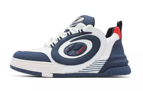 Кроссовки мужские Lifestyle Shoes Men Low-Top Trumppipe, белый/синий