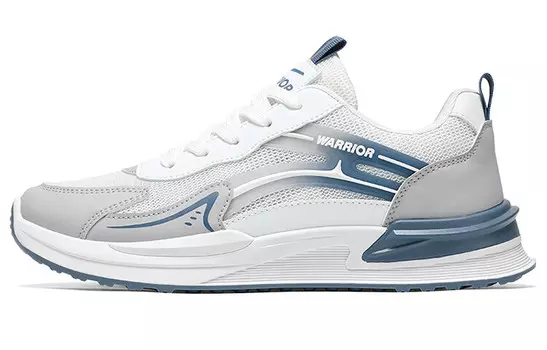 Кроссовки мужские Lifestyle Shoes Men Low-Top Warrior, цвет White Gray