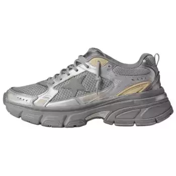 Кроссовки мужские Lifestyle Shoes Men Low-Top Silver Golden Goose, серебряный