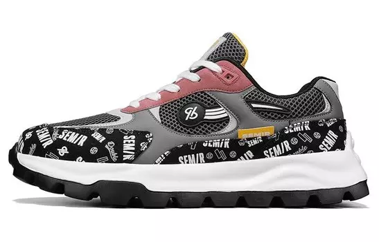 Кроссовки мужские Lifestyle Shoes Men Low-Top Semir, цвет Black Gray