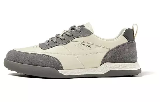 Кроссовки мужские Lifestyle Shoes Men Low-Top White Gray Aokang