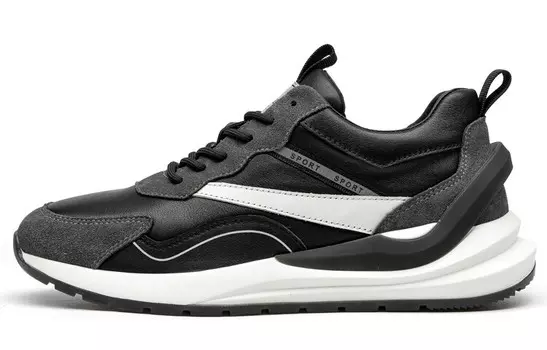 Кроссовки мужские Lifestyle Shoes Men Low-Top Black Leaveland