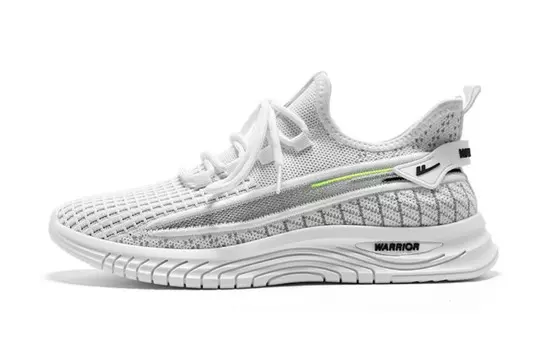 Кроссовки мужские Lifestyle Shoes Men Low-Top Gray White Warrior