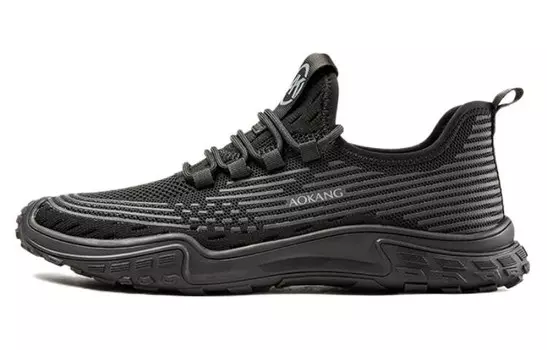 Кроссовки мужские Lifestyle Shoes Men Low-Top Black Aokang