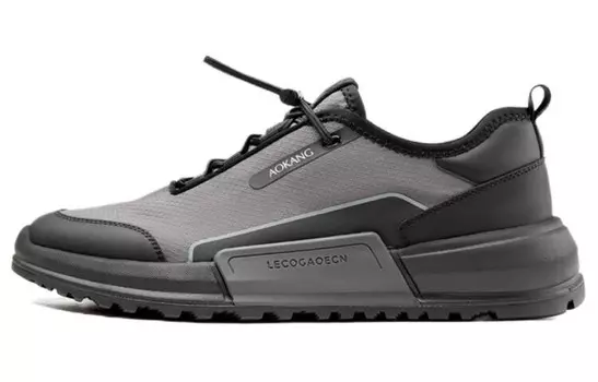 Кроссовки мужские Lifestyle Shoes Men Low-Top Gray Black Aokang