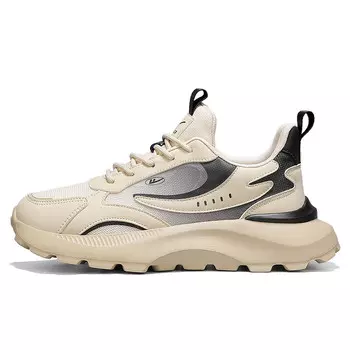 Кроссовки мужские Lifestyle Shoes Men Low-Top Warrior, бежевый/черный