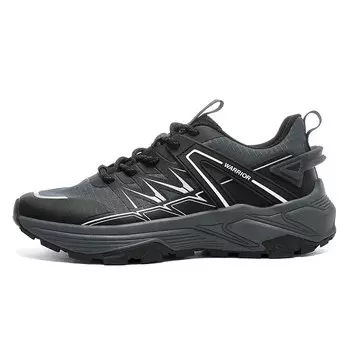 Кроссовки мужские Lifestyle Shoes Men Low-Top Black Gray Warrior