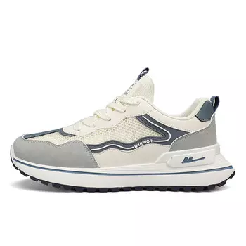 Кроссовки мужские Lifestyle Shoes Men Low-Top Warrior, бежевый/коричневый