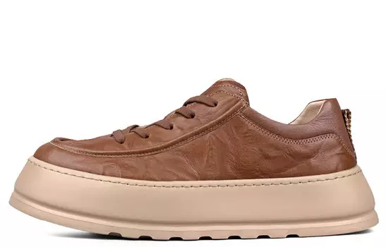 Кроссовки мужские Lifestyle Shoes Men Low-Top Zuozhe, темно-коричневый
