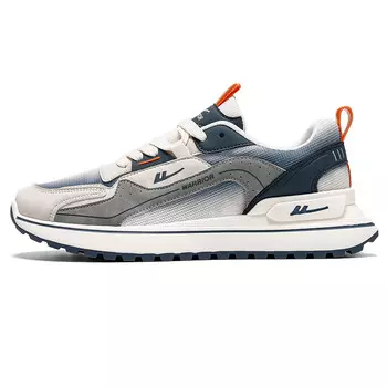 Кроссовки мужские Lifestyle Shoes Men Low-Top Warrior, белый/синий